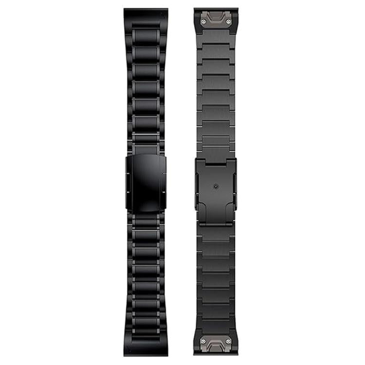 For Garmin 26mm Five-beads Titanium Alloy Push Buckle Metal Quick Release Watch Band(Titanium Color)