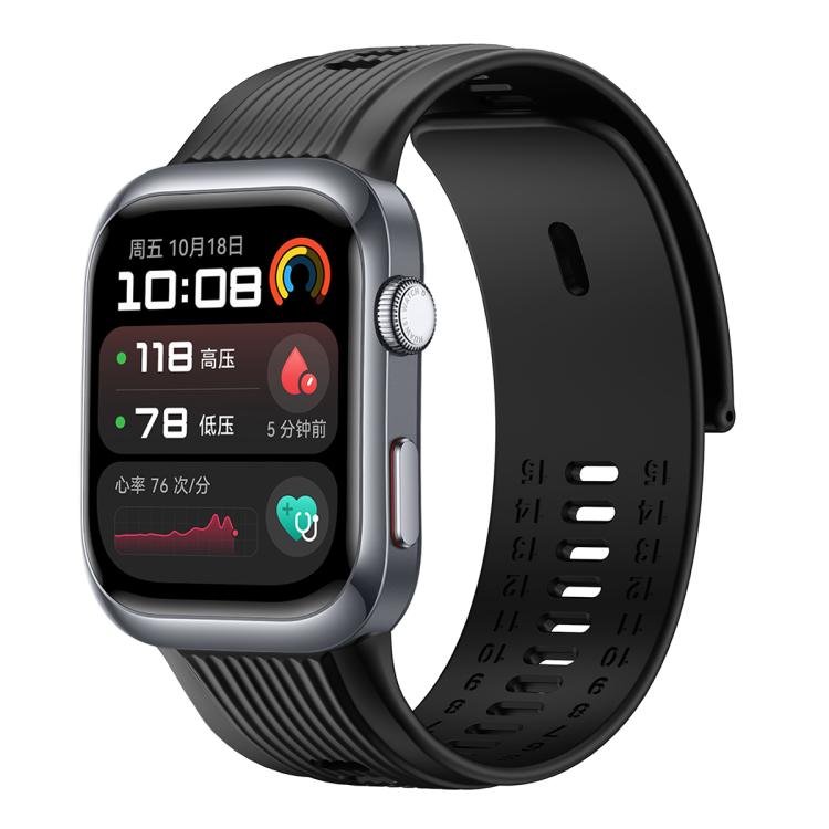 For Huawei Watch D2 Silicone Watch Band Wristband(Black)