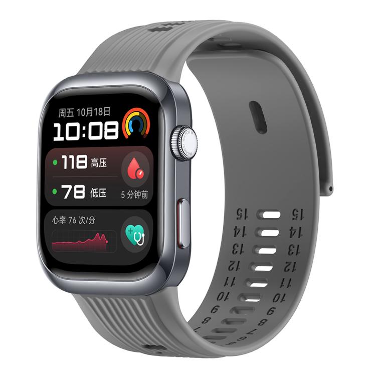 For Huawei Watch D2 Silicone Watch Band Wristband(Starry Gray)