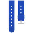 18mm Solid Color Steel Buckle Silicone Watch Band(Dark Blue) - 18mm Bands by PMc TechLife | Online Shopping South Africa | PMc TechLife | Buy Now Pay Later Mobicred