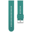 18mm Solid Color Steel Buckle Silicone Watch Band(Dark Green) - 18mm Bands by PMc TechLife | Online Shopping South Africa | PMc TechLife | Buy Now Pay Later Mobicred