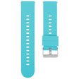 18mm Solid Color Steel Buckle Silicone Watch Band(Lake Blue) - free shipping - PMc TechLife - Order now!