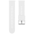 19mm Solid Color Steel Buckle Silicone Watch Band(White) - free shipping - PMc TechLife - Order now!