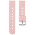 19mm Solid Color Steel Buckle Silicone Watch Band(Pink) - 20mm Bands by PMc TechLife | Online Shopping South Africa | PMc TechLife | Buy Now Pay Later Mobicred