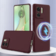For Motorola Edge 40 Shockproof Silicone Magsafe Phone Case(Plum Color) - free shipping - PMC TechLife - Order now!