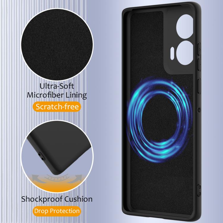 For Motorola Edge 50 Fusion Shockproof Silicone Magsafe Phone Case(Black)