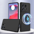For Motorola Edge 50 Pro Shockproof Silicone Magsafe Phone Case(Black) - free shipping - PMC TechLife - Order now!