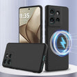 For Motorola Edge 50 5G Shockproof Silicone Magsafe Phone Case(Black) - free shipping - PMC TechLife - Order now!