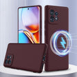 For Motorola Edge 40 Pro 5G Shockproof Silicone Magsafe Phone Case(Plum Color) - free shipping - PMC TechLife - Order now!