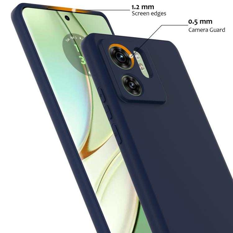 For Motorola Edge 2023 Shockproof Silicone Magsafe Phone Case(Navy Blue)