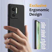 For Motorola Edge 2023 Shockproof Silicone Magsafe Phone Case(Black)
