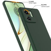 For Motorola Edge 2023 Shockproof Silicone Magsafe Phone Case(Dark Green)