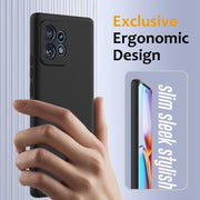 For Motorola Edge+ 2023 Shockproof Silicone Magsafe Phone Case(Black)