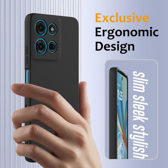 For Motorola Moto G75 5G Shockproof Silicone Magsafe Phone Case(Black)