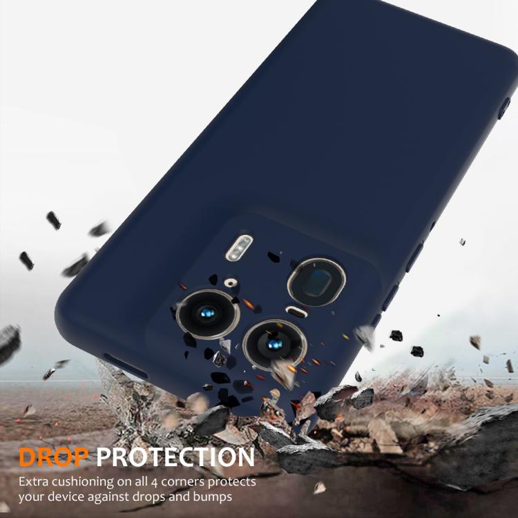 For Motorola Moto X50 Ultra Shockproof Silicone Magsafe Phone Case(Navy Blue)