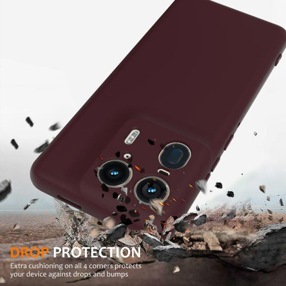 For Motorola Moto X50 Ultra Shockproof Silicone Magsafe Phone Case(Plum Color)