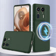 For Motorola Moto X50 Ultra Shockproof Silicone Magsafe Phone Case(Dark Green) - free shipping - PMC TechLife - Order now!