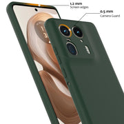 For Motorola Moto X50 Ultra Shockproof Silicone Magsafe Phone Case(Dark Green)