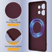 For Motorola Edge 50 Neo / Moto S50 Shockproof Silicone Magsafe Phone Case(Plum Color)