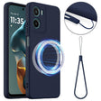 For Motorola Moto G05 / E15 Shockproof Silicone Magsafe Phone Case(Navy Blue) - free shipping - PMC TechLife - Order now!