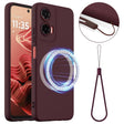 For Motorola Moto G35 5G Shockproof Silicone Magsafe Phone Case(Plum Color) - free shipping - PMC TechLife - Order now!