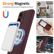 For Motorola Moto G35 5G Shockproof Silicone Magsafe Phone Case(Plum Color)