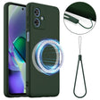 For Motorola Moto G54 / G54 Power Shockproof Silicone Magsafe Phone Case(Dark Green) - free shipping - PMC TechLife - Order now!