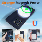 For Motorola Moto G Power 2025 Shockproof Silicone Magsafe Phone Case(Navy Blue)