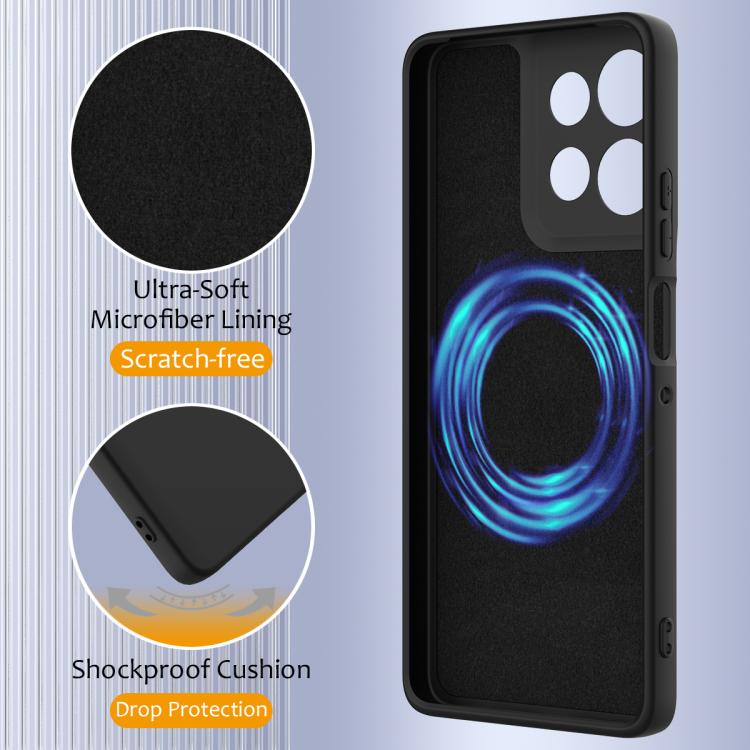 For Motorola Moto G Power 2025 Shockproof Silicone Magsafe Phone Case(Black)