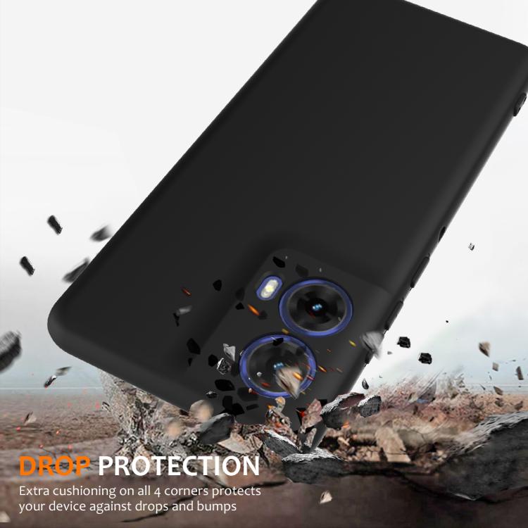 For Motorola Moto G24 4G Shockproof Silicone Magsafe Phone Case(Black)