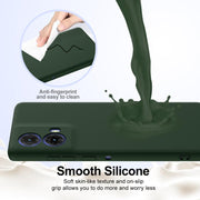 For Motorola Moto G24 4G Shockproof Silicone Magsafe Phone Case(Dark Green)