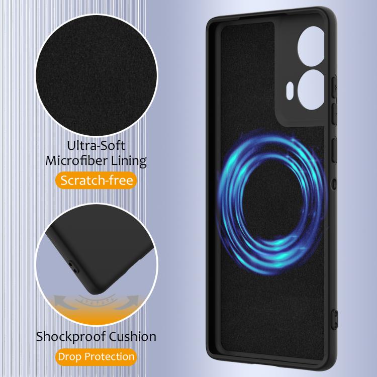 For Motorola Moto G24 Power Shockproof Silicone Magsafe Phone Case(Black)