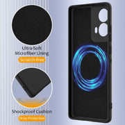 For Motorola Moto G24 Power Shockproof Silicone Magsafe Phone Case(Black)