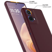 For Motorola Moto G24 Power Shockproof Silicone Magsafe Phone Case(Plum Color)