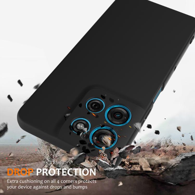 For Motorola Moto G Play 2025 Shockproof Silicone Magsafe Phone Case(Black)