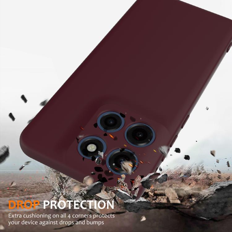 For Motorola Moto G Stylus 5G 2025 Shockproof Silicone Magsafe Phone Case(Plum Color)
