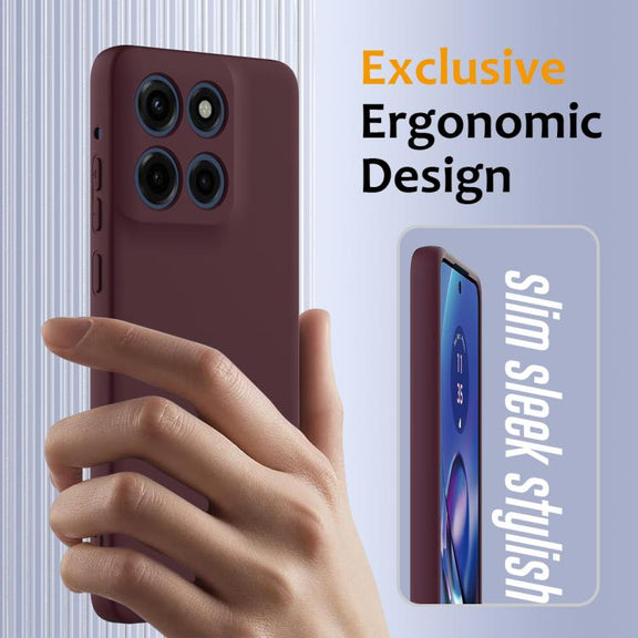 For Motorola Moto G Stylus 5G 2025 Shockproof Silicone Magsafe Phone Case(Plum Color)