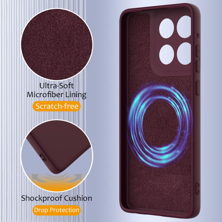 For Motorola Moto G Stylus 5G 2025 Shockproof Silicone Magsafe Phone Case(Plum Color)