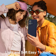 For Motorola Edge 40 Neo Shockproof Silicone Magsafe Phone Case(Navy Blue)