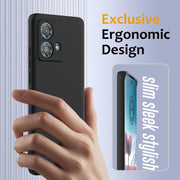 For Motorola Edge 40 Neo Shockproof Silicone Magsafe Phone Case(Black)