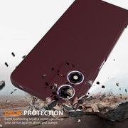 For Motorola Moto G04 / G04s / E14 4G Shockproof Silicone Magsafe Phone Case(Plum Color)