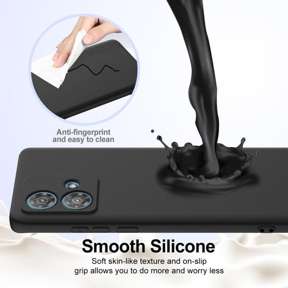 For Motorola Moto G84 Shockproof Silicone Magsafe Phone Case(Black)