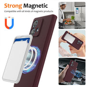 For Motorola Moto G84 Shockproof Silicone Magsafe Phone Case(Plum Color)