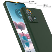 For Motorola Moto G84 Shockproof Silicone Magsafe Phone Case(Dark Green)