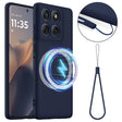 For Motorola Edge 60 Pro Shockproof Silicone Magsafe Phone Case(Navy Blue) - free shipping - PMC TechLife - Order now!