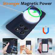 For Motorola Edge 2025 5G Shockproof Silicone Magsafe Phone Case(Navy Blue)