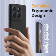 For Motorola Edge 2025 5G Shockproof Silicone Magsafe Phone Case(Black)
