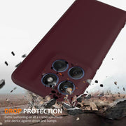 For Motorola Edge 2025 5G Shockproof Silicone Magsafe Phone Case(Plum Color)