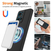 For Motorola Moto G56 5G Shockproof Silicone Magsafe Phone Case(Black)