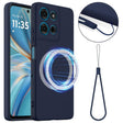 For Motorola Moto G86 5G Shockproof Silicone Magsafe Phone Case(Navy Blue) - free shipping - PMC TechLife - Order now!